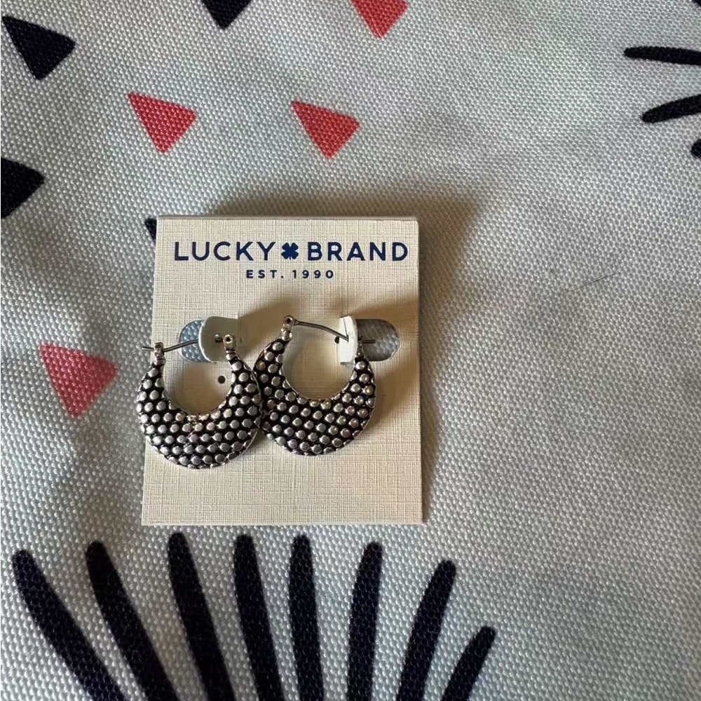 Lucky Brand Silver Hoop Earrings